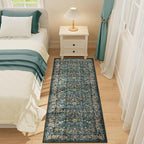 DUKINO 2x5 Washable Runner Rug, Floral Non Slip Bathroom Rugs - Image 6
