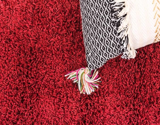 Unique Loom Solid Shag Collection Area Rug - Image 6