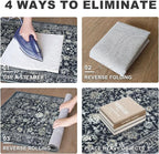 KILOCOCO Area Rug 3x5 Entryway Rug Washable Printed Vintage Floral Rubber - Image 2