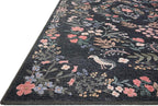 Loloi Rifle Paper Co. Maison Collection MAO-04 Tuileries Black 3'-0" x 3'-0" - Image 4