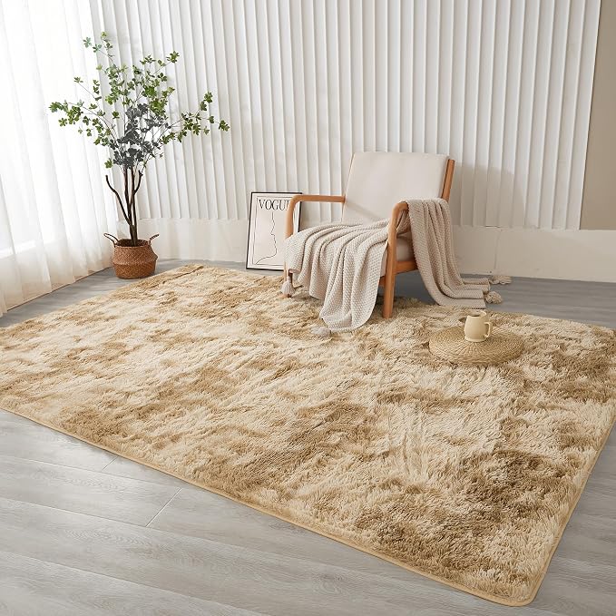 Andency 8x10 Area Rugs for Living Room, Upgrade Non-Slip Fluffy Soft Large Shag - Image 7