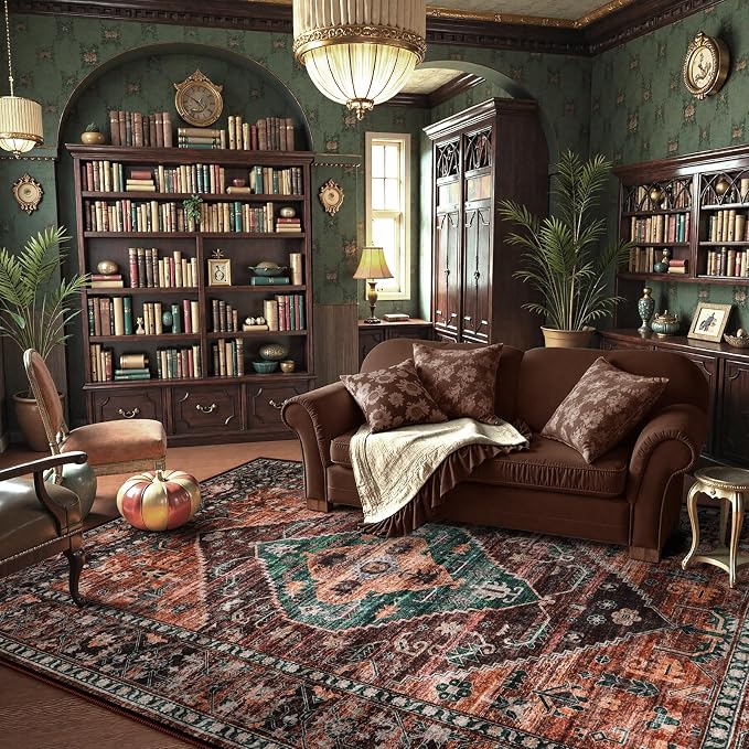 Lahome 8x10 Ultra-Thin Living Room Rug （Non-Slip Washable - Image 7