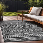 Beverly Rug Waikiki Boho Indoor Outdoor Rug 8x10, Washable Outside Carpet - Image 9