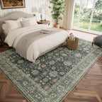 Washable 8x10 Area Rugs for Living Room, Boho Non-Slip Vintage Distress Large - Image 2