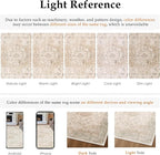 Entryway Area Rug 3x5 Washable Beige Vintage Distressed Carpet Oriental Soft - Image 2