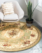 Rugs.com Chateau Collection Rug – 8' x 11' Cream Medium Rug Perfect by Rugscom