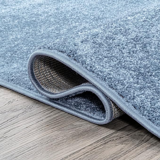 Eyely UES100F-6R Supersoft Haze Solid Low-Pile Indoor Area Rug, Minimalist - Image 4