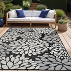 Beverly Rug Outdoor Rug 9x12 Modern Exotic Tropical Leaf Area Rugs - Image 8