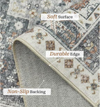 zesthome 8x10 Area Rugs for Living Room, Non-Slip Backing Washable Rugs - Image 4
