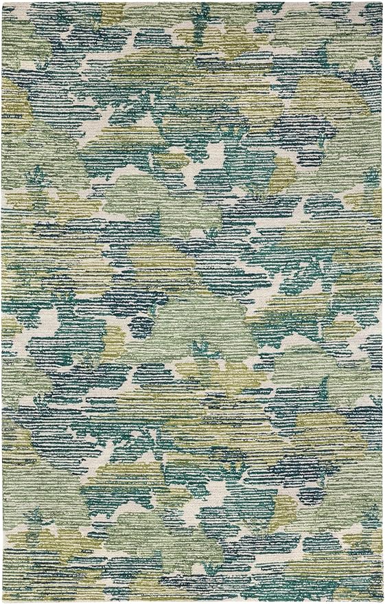 Dash & Albert Ladycross Green Hand Hooked Wool Rug, 8.5 X 11.5 Feet by DashAlbert
