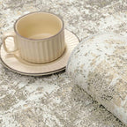 Machine Washable Area Rug 9x12 Beige Gray Large Living Room Indoor Accent Rug - Image 8