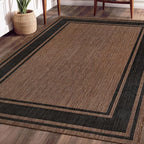 Beverly Rug Large Outdoor Rug 10x14 Modern Bordered Area Rugs - Image 4