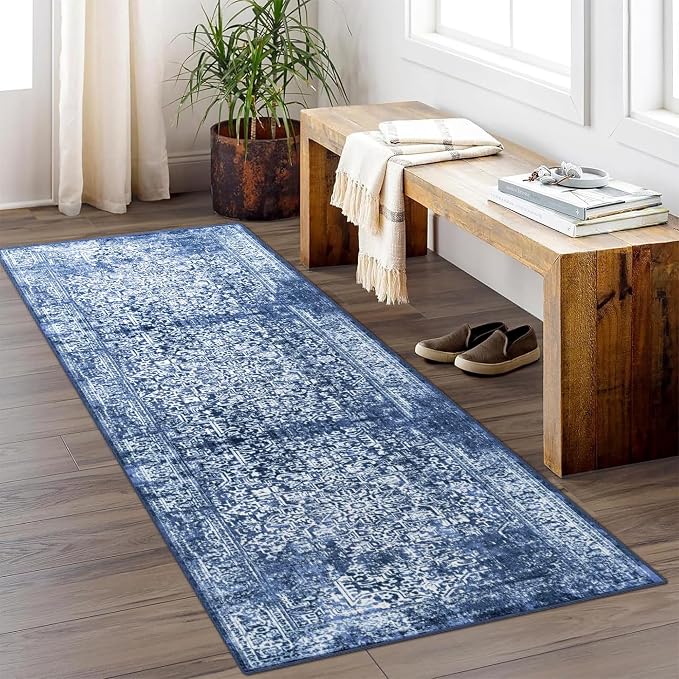 vivorug Runner Rug 2'x7' Vintage Washable Non-Slip Runners - Image 2