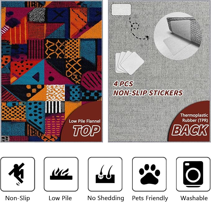 Patchwork Rugs for Bedroom - Image 3