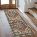 GENIMO 2'6''x8 Runner Rugs for Hallway, Machine Washable Non Slip Vintage Rugs by GENIMO
