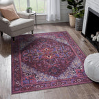 Fame Rugs Turkish Rug. Washable Vintage Oriental Antique Inspired Traditional by FameRugs