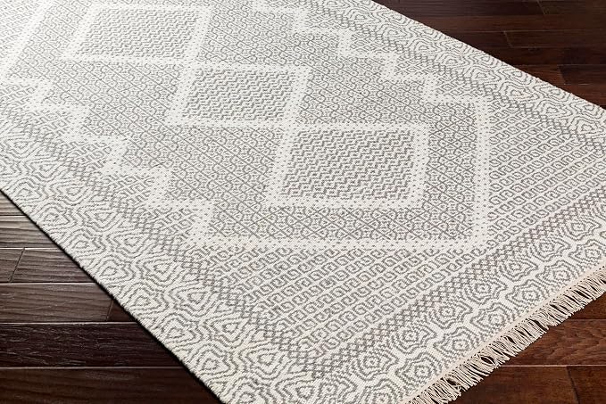 Mark&Day Wool Rugs, 4x6 Nishnabotny Cottage Light Gray Area Rug, Bedroom or - Image 4