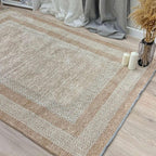 Alfa Rich 4x6 Beige Cream Washable Area Rugs - Image 5