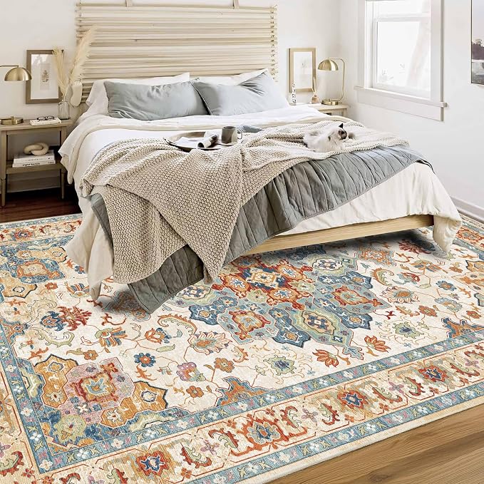 Enkor Area Soft Rugs 6x9 Washable Non Slip Boho Floor Rugs - Image 6