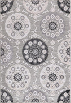 CAMILSON Indoor Outdoor Rug 10x14 Bohemian Medallion Floral Area Rugs - Image 2