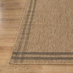 Easy Jute Rugs 10x14 Bordered Natural Color Living Room Indoor Outdoor Area Rug - Image 7