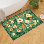 DUKINO 2x3 Rugs for Entryway, Floral Indoor Washable Door Mat, Non Slip Boho - Image 7