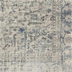 RUGGABLE Washable Vintage Runner Rug – Kamran Blue Quartz 2.5x7, Stain-Resistant - Image 4