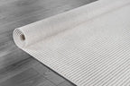 Beverly Rug Micro Loop Area Rug White 5x7 Modern Luxury Soft Trellis Geometric - Image 6