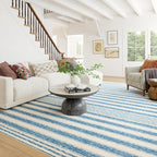Dash & Albert Vion Blue Machine Washable Rug, Runner-2.5 X 8 Feet - Image 2
