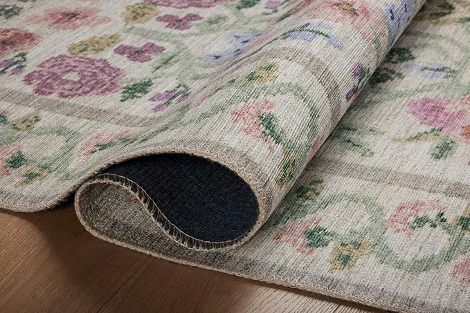 Loloi Rifle Paper Co. Rosa Collection RSA-01 Ivory 2'-6" x 12'-0" Runner Rug - Image 8