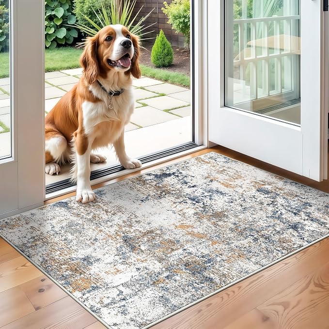 2x3 Machine Washable Area Rug for Entryway, Kids and Pets Friendly for Bedroom by GERUIMO
