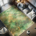 Ambesonne Abstract Decorative Rug, Autumn Leafless Branches - Image 6