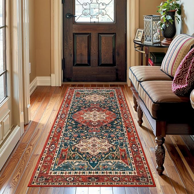 YJ.GWL 2x6 Rug Runners for Hallways, Non Slip Kitchen Washable Long Runner Rugs - Image 3