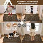 COSY HOMEER Non-Slip Door Mat 24"x36", Entryway Rugs Low Profile Absorbent Dirt - Image 8