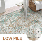 GENIMO 6x9 Area Rugs for Living Room, Machine Washable Non Slip Vintage Rugs - Image 4