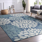 Beverly Rug Outdoor Rug 10x14 Modern Exotic Tropical Leaf Area Rugs - Image 9