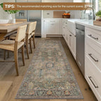 Bavni 8x10 Area Rugs for Living Room, Machine Washable Rug Lightweight Low Pile - Image 8