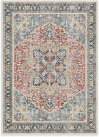RUGGABLE Washable Vintage Area Rug – Kamran Cayenne Red 5x7, Stain-Resistant - Image 3