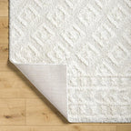 Hauteloom Tilos Moroccan Farmhouse Small Shag Area Rug Door Mat - Image 6