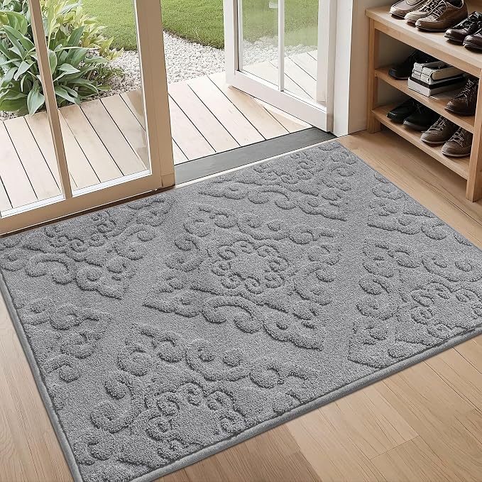 COSY HOMEER Door Mat 32”x48”, Absorbent Dirt Trapper Entryway Rugs, Non-Slip by COSYHOMEER