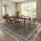 Washable 10x14 Area Rugs for Living Room, Boho Non-Slip Vintage Distress Large - Image 3