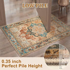 2x6 Washable Runner Rug for Hallways, Non Slip Vintage Rug, Soft Low Pile Long - Image 5
