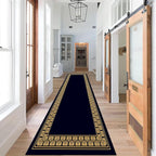 Modern Geometric Meandering Throw Carpet Runner - Image 2