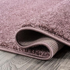 JONATHAN Y Haze Solid Low-Pile Light Purple Runner Rug 2x12, Minimalist - Image 5