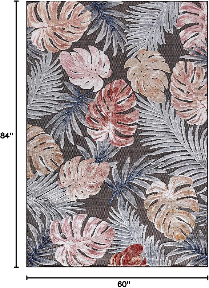 CAMILSON Indoor Outdoor Rug, Easy-Cleaning Non-Shedding Living Room, Garden and - Image 2