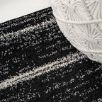 JONATHAN Y Williamsburg Minimalist Stripe Black/Cream Indoor Area Rug, - Image 4