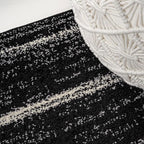 JONATHAN Y Williamsburg Minimalist Stripe Black/Cream Indoor Area Rug, - Image 4