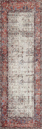 Loloi Layla Collection LAY-12 Ivory/Brick 2'-0" x 5'-0" .13" Thick Accent Rug - Image 4