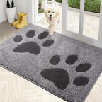 PURRUGS Dirt Trapping Door Mat 33.5" x 59", Non-Skid/Slip Machine Washable by PURRUGS
