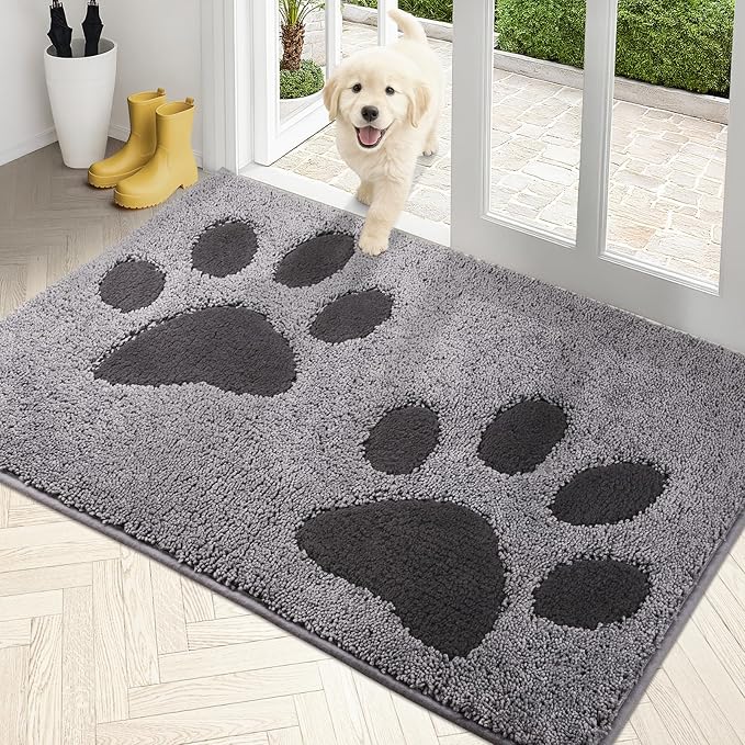PURRUGS Dirt Trapping Door Mat 33.5" x 59", Non-Skid/Slip Machine Washable by PURRUGS